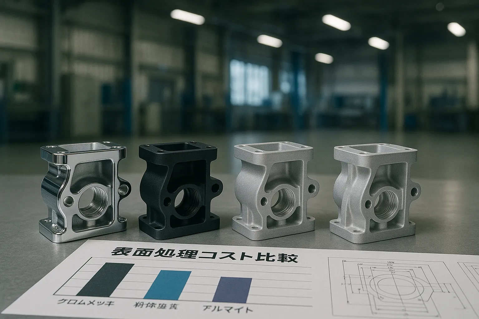 アルミダイカストの表面処理：目的別おすすめ技術と費用相場【比較表 
